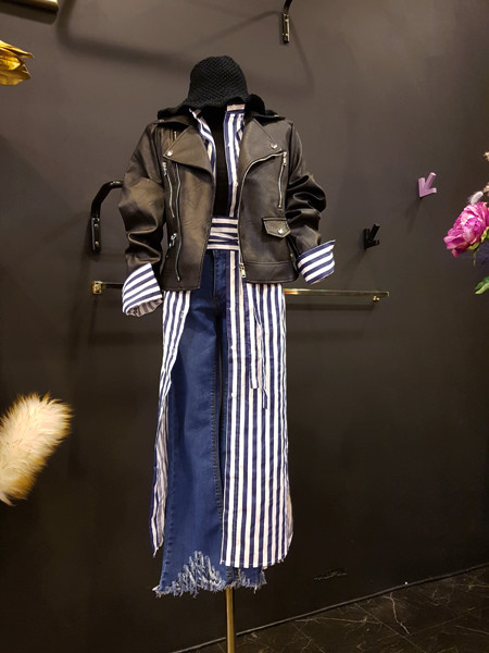 Korea Jeans Pants Washing Hem Hemming Surgery Span