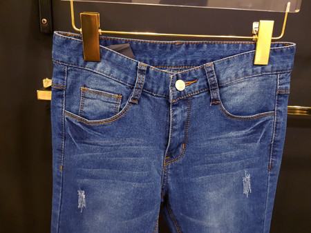 Korea Jeans Pants Washing Hem Hemming Surgery Span