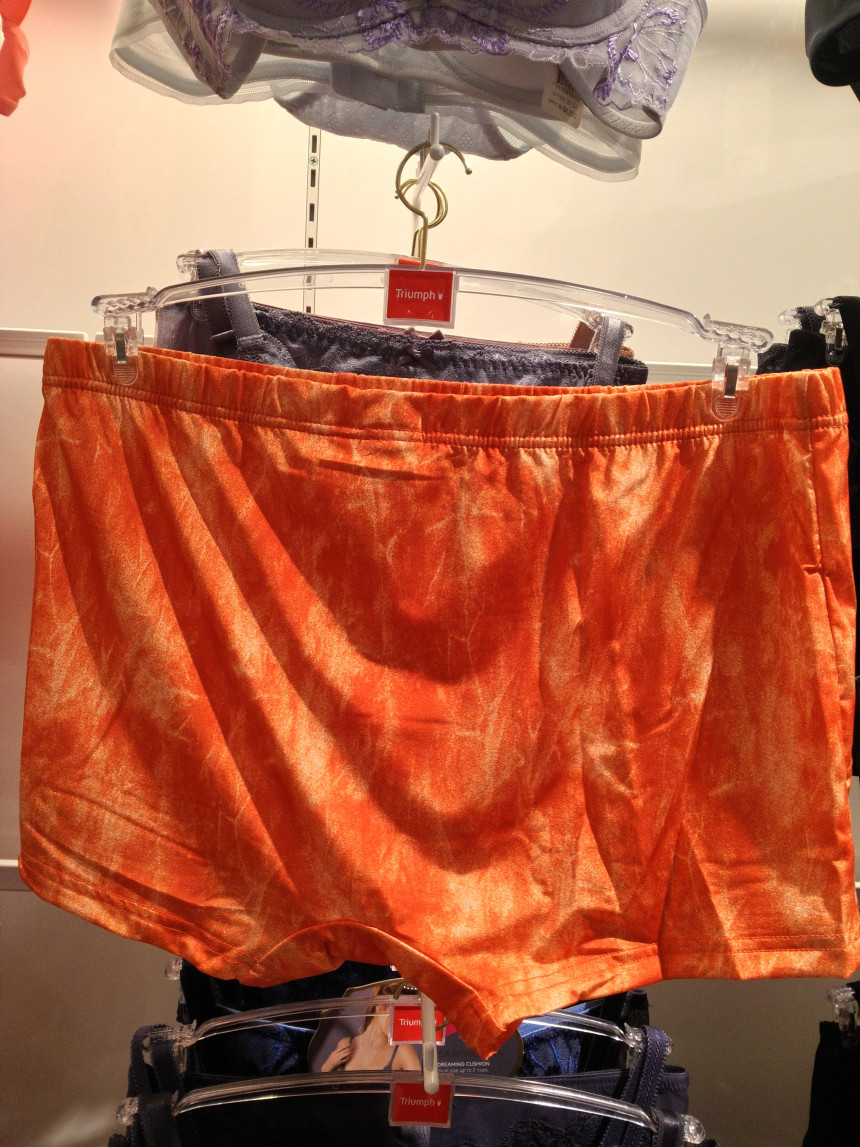 NEW MEN BOXER UNDERWEAR Triumph Orange Drop Shorts