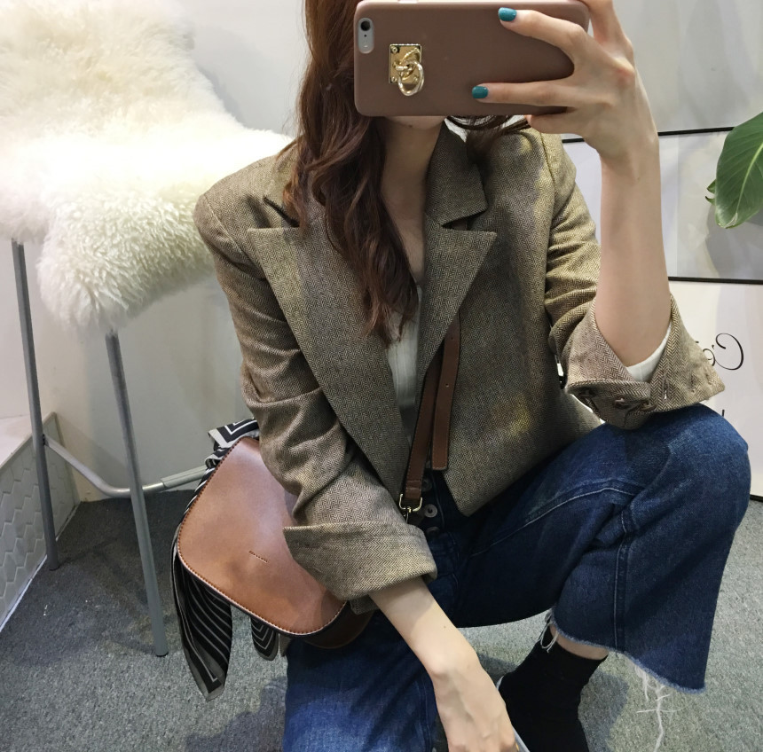 New Three Way Mini Leather Leather Back Brown Bag 