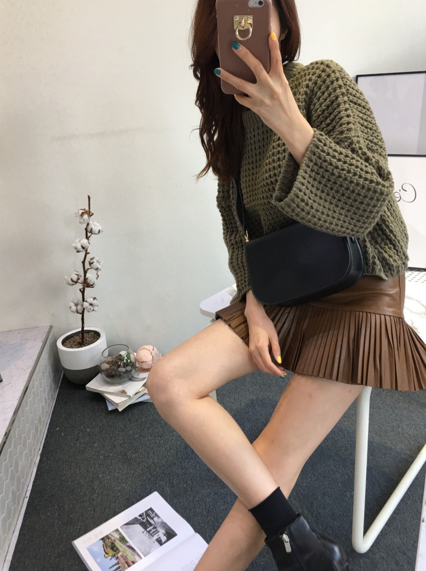 New Three Way Mini Leather Leather Back Brown Bag 