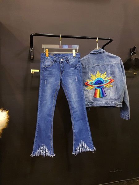 Korea Jeans Pants Washing Hem Hemming Surgery Span