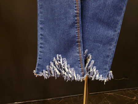 Korea Jeans Pants Washing Hem Hemming Surgery Span