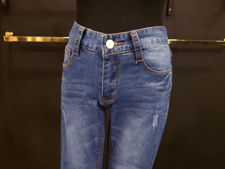 Korea Jeans Pants Washing Hem Hemming Surgery Span