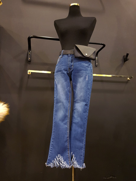 Korea Jeans Pants Washing Hem Hemming Surgery Span