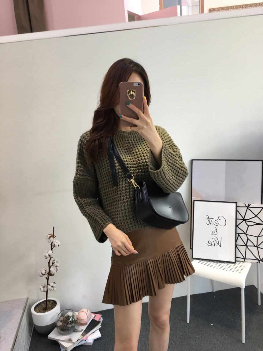 New Three Way Mini Leather Leather Back Brown Bag 