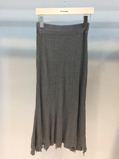 Long-sleeved knit long skirt 20 women's name by