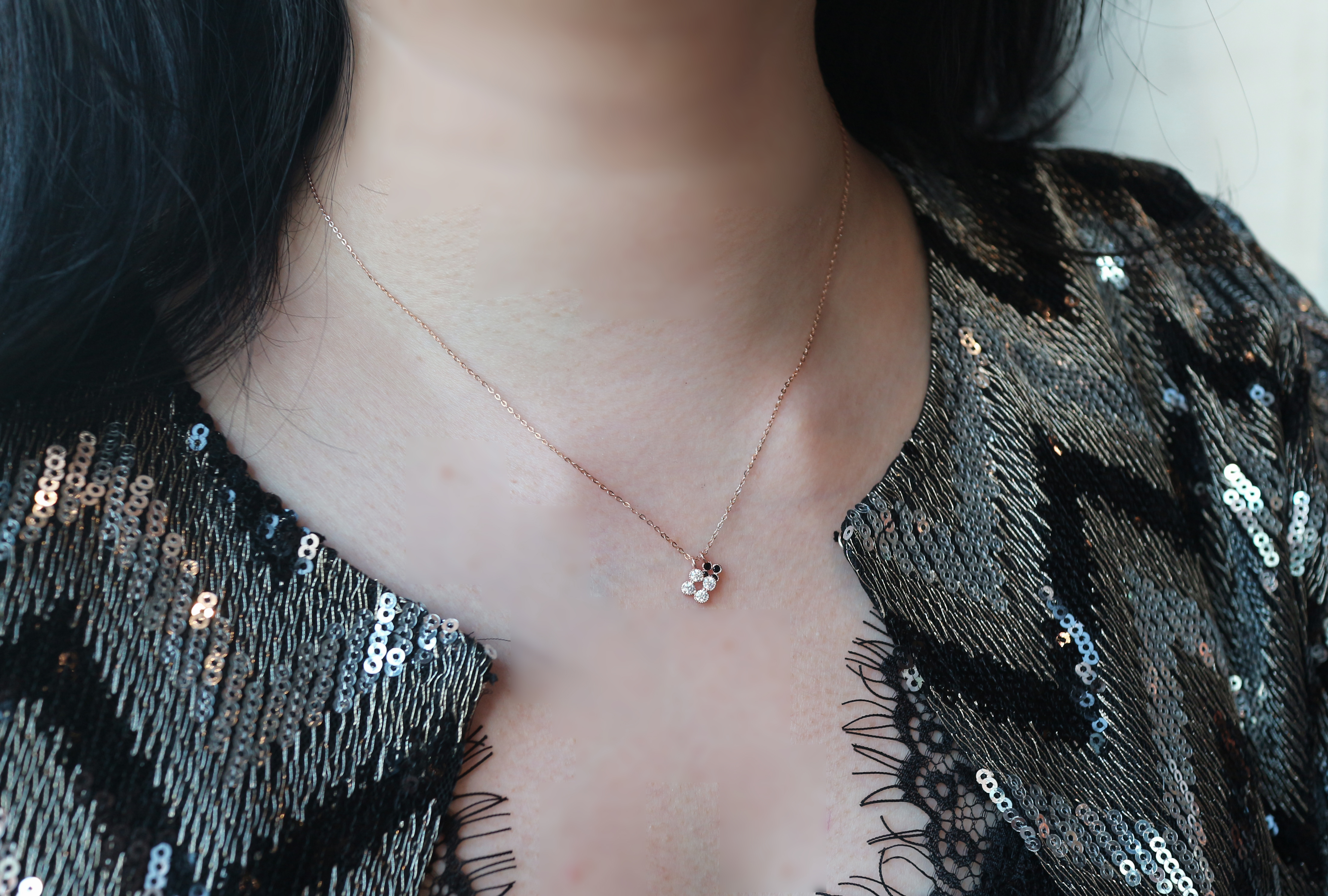 Clover Necklace Feminine charms 30s 14k gifts Four