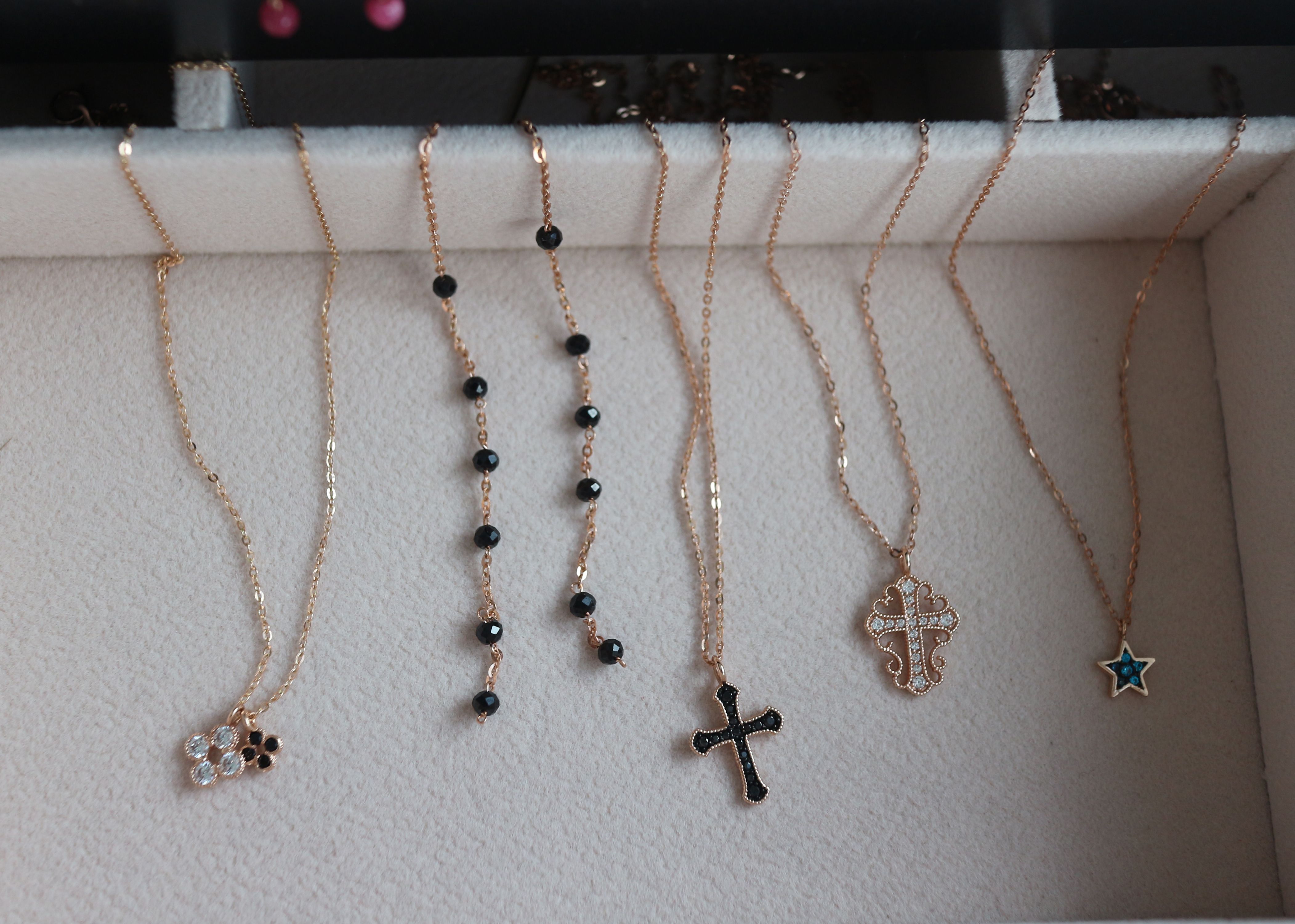 Clover Necklace Feminine charms 30s 14k gifts Four