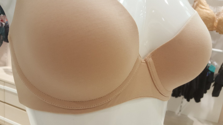 New triumph B ~ D cup skin color pima cotton t-shi