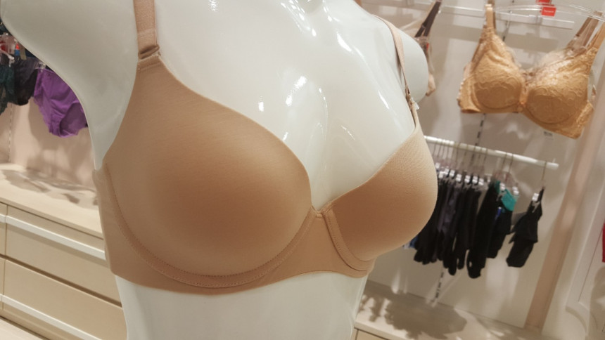 New triumph B ~ D cup skin color pima cotton t-shi