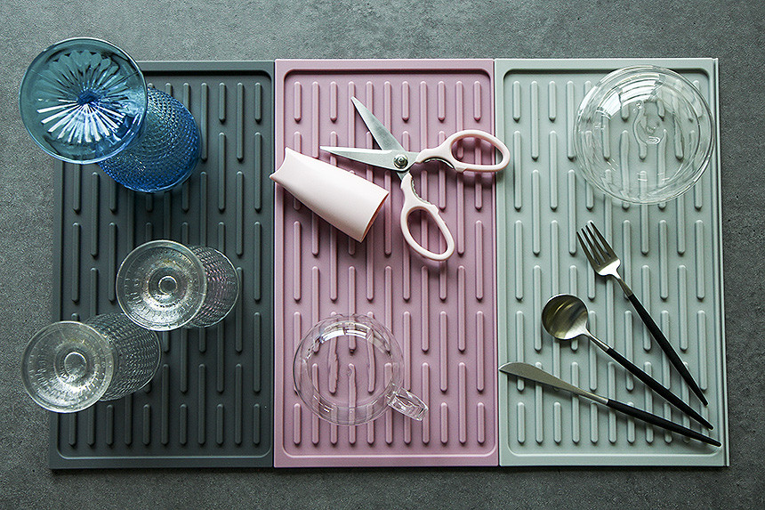 Drying Mat Dried Matting 3-color kitchen table Kit