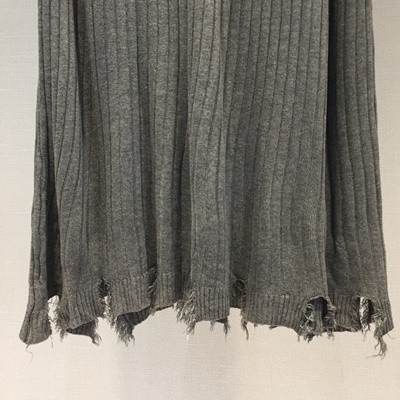 Long-sleeved knit long skirt 20 women's name by