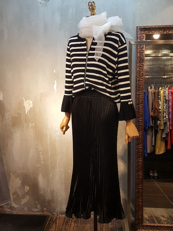 Lovely Pleated Long Skirt