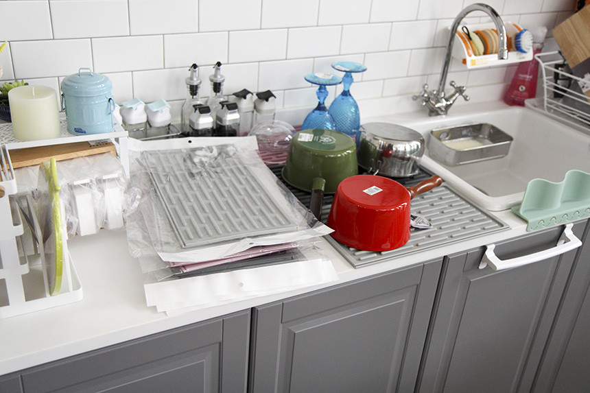 Drying Mat Dried Matting 3-color kitchen table Kit