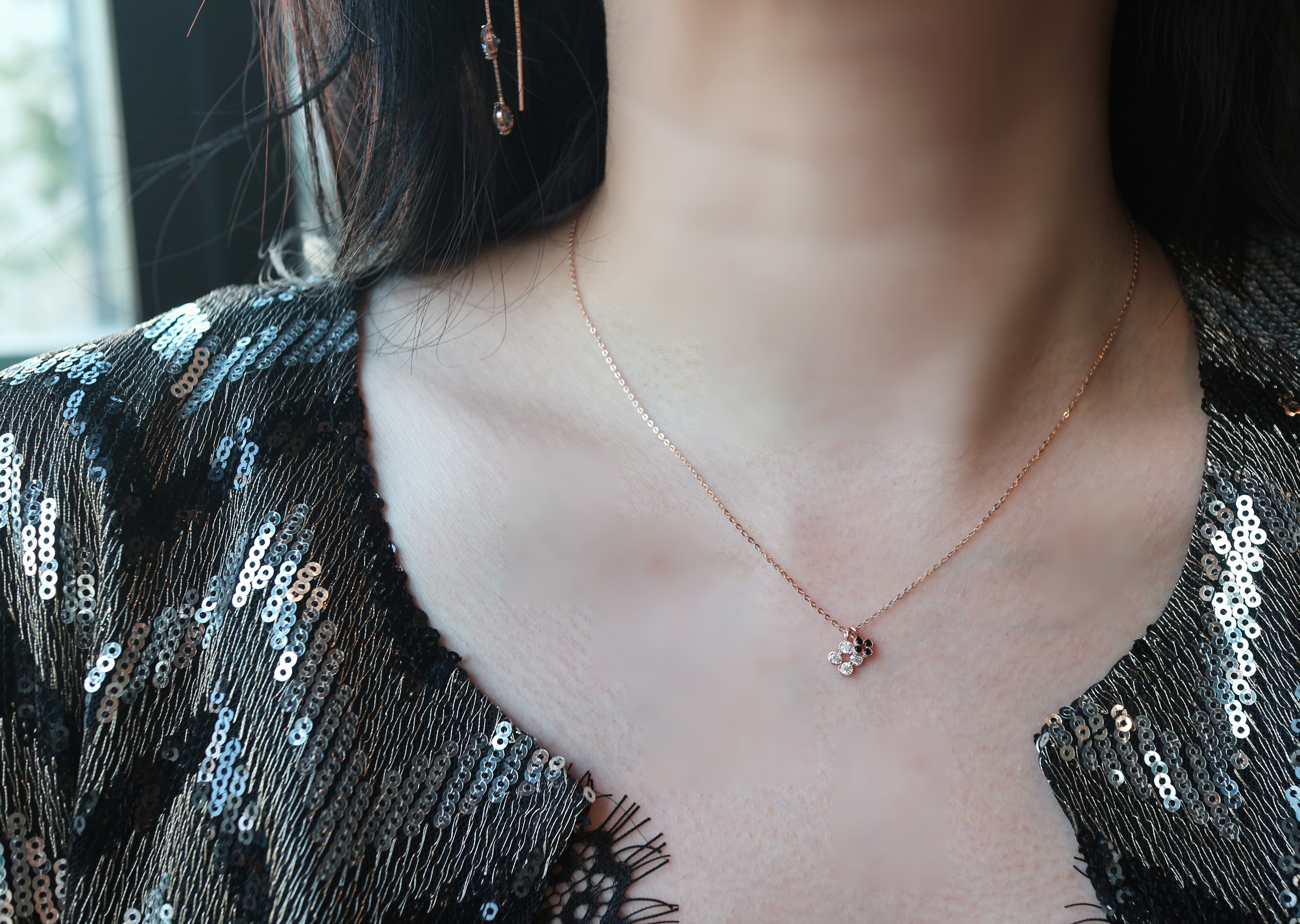 Clover Necklace Feminine charms 30s 14k gifts Four