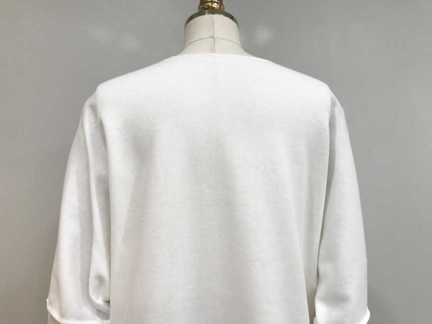 basic Uncontracted Round T-Shirt One Piece Plain R