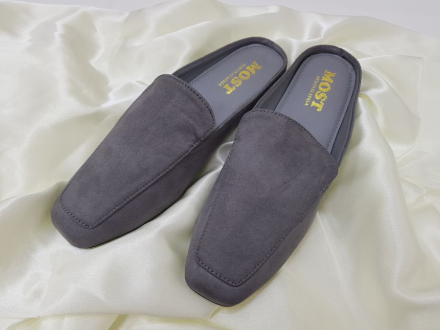 New suede slippers blotter ootd casual flat shoes 