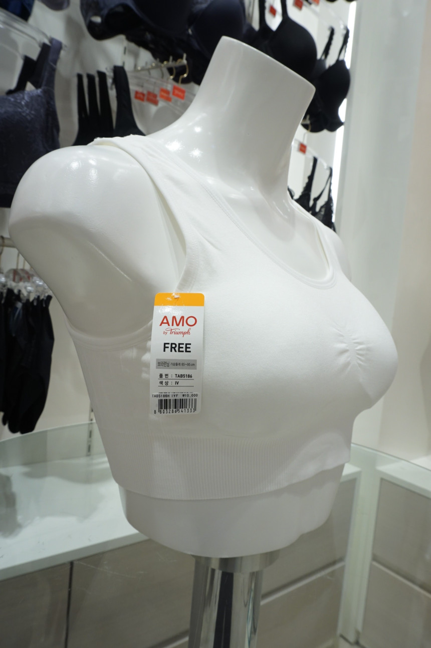 New Triumph White Sports Bra TAB5186 IV ELEGANT Co