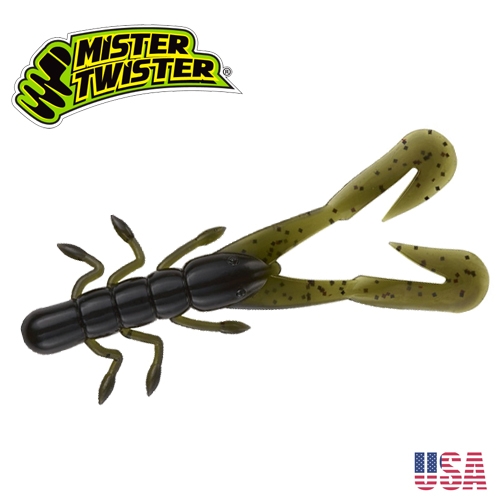 [30% 할인판매] 미스터 트위스터   버즈버그 / BUZZ BUG 4 /Mr Twister / 배스웜 / 4인치 / 가재웜 / 러버지그트레일러 / MADE in USA - 상품 이미지