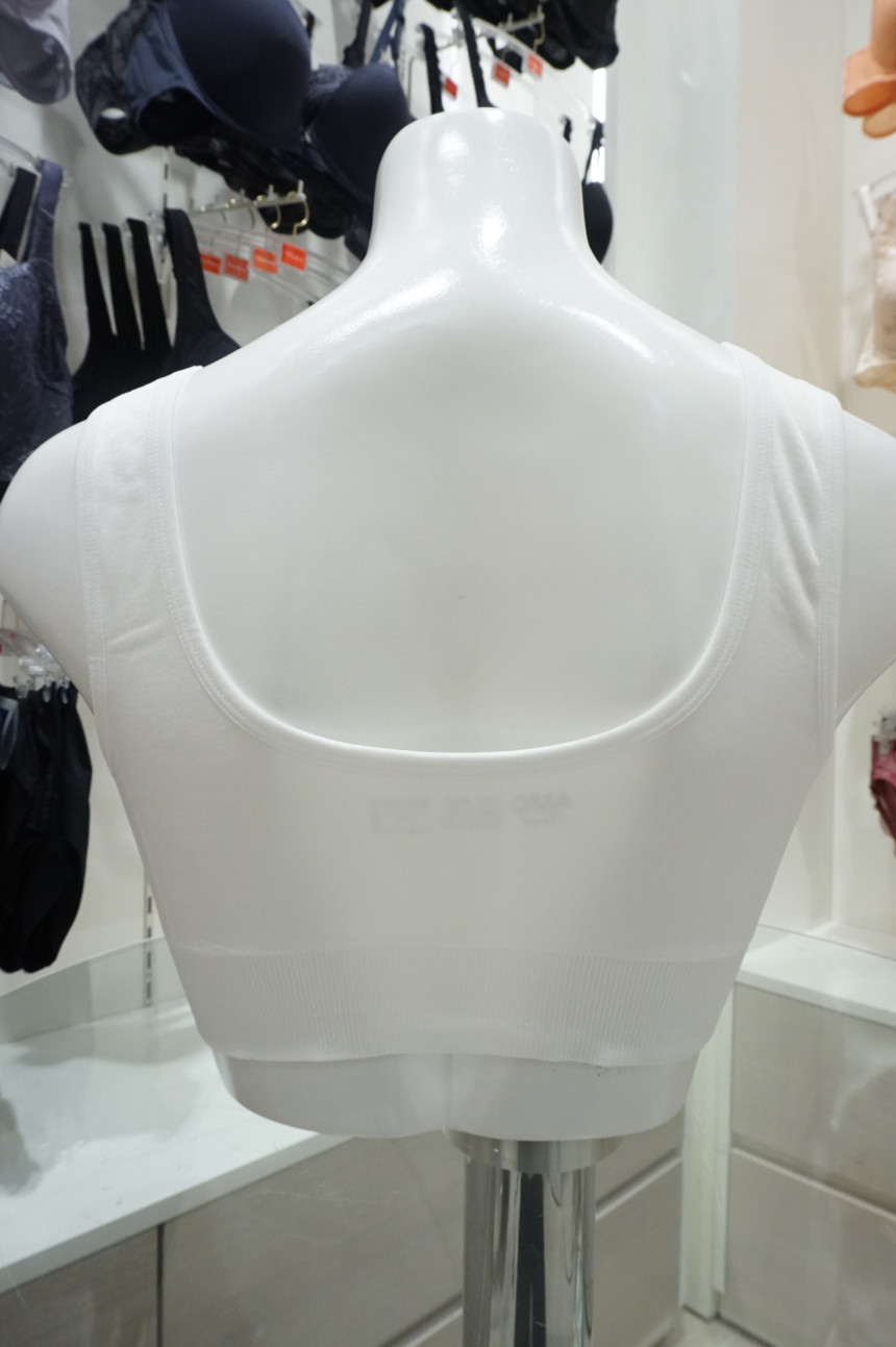 New Triumph White Sports Bra TAB5186 IV ELEGANT Co