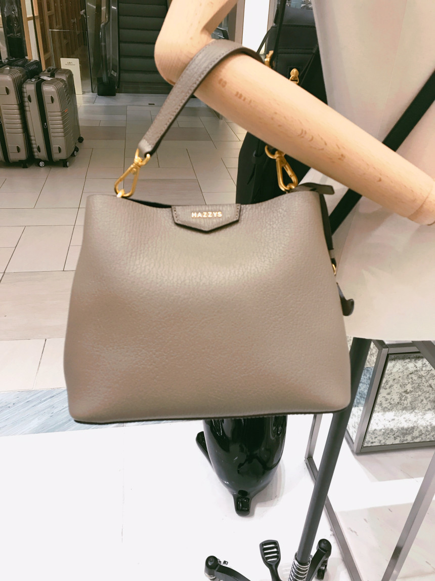 New Women's Bags Hedges ACC HAZZYS Gray Embosse