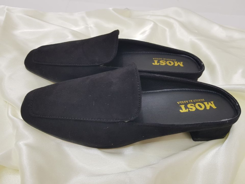 New suede slippers blotter ootd casual flat shoes 
