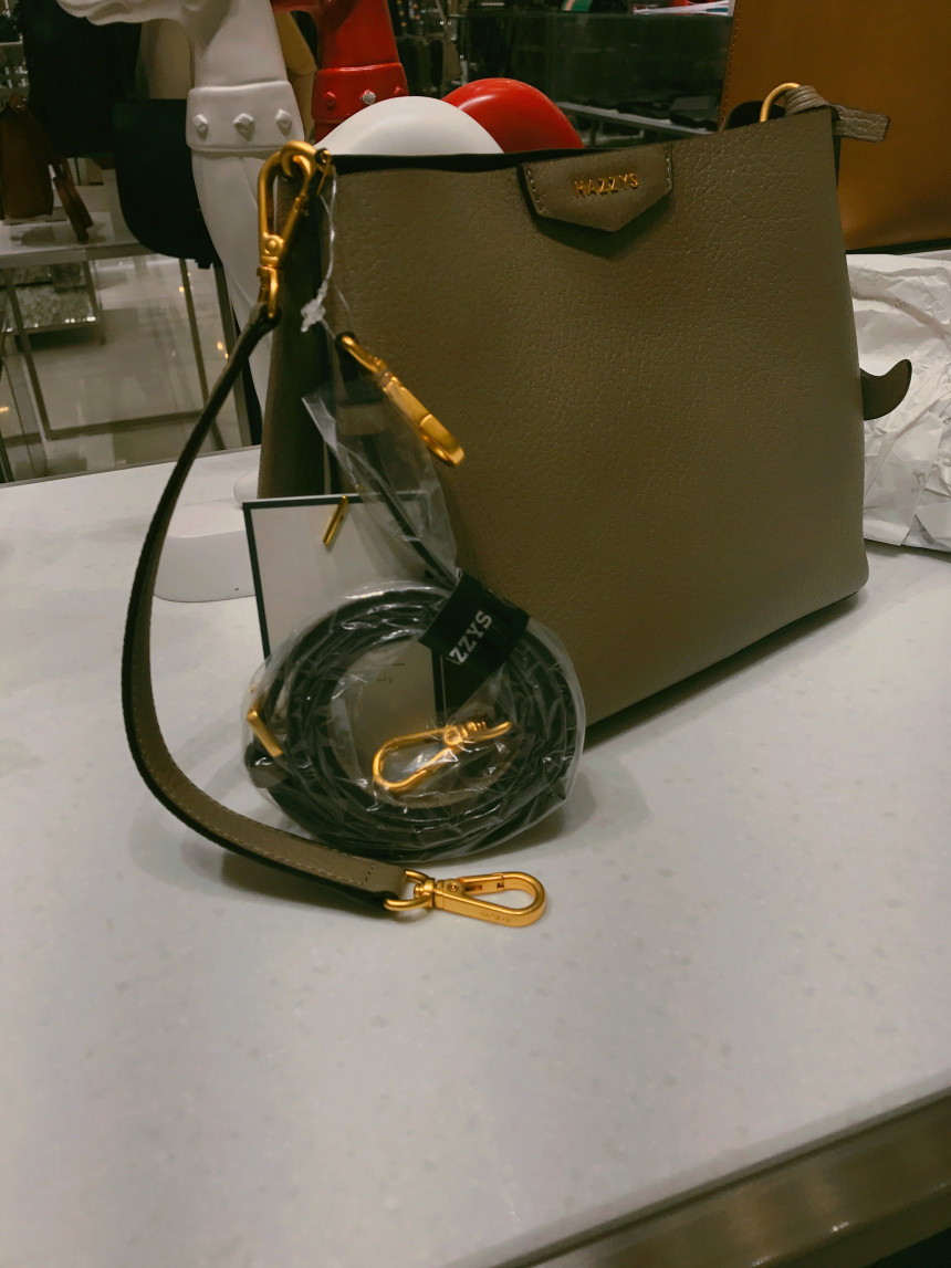 New Women's Bags Hedges ACC HAZZYS Gray Embosse