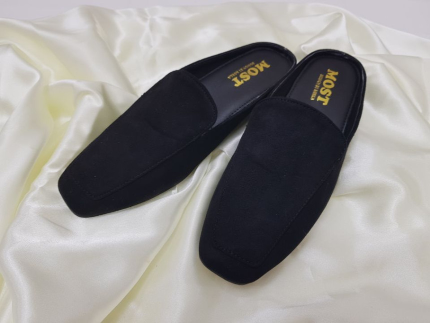 New suede slippers blotter ootd casual flat shoes 