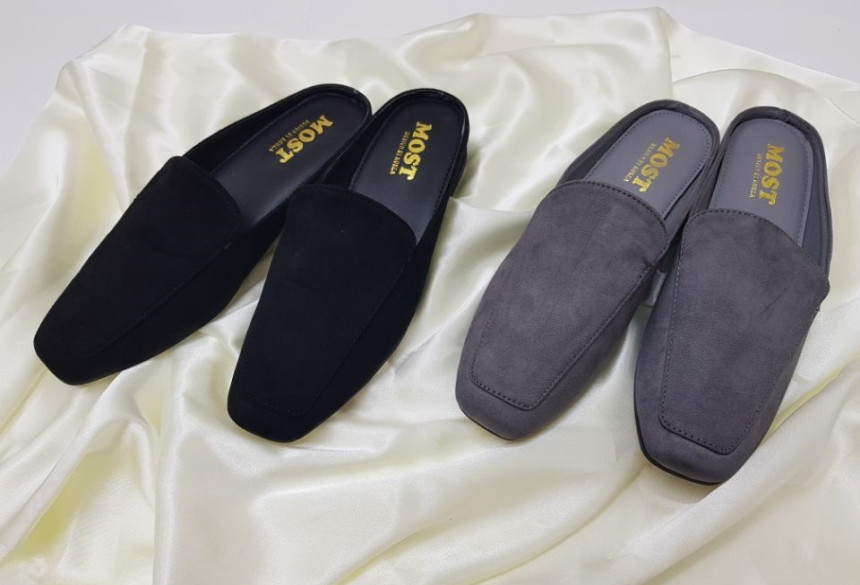 New suede slippers blotter ootd casual flat shoes 