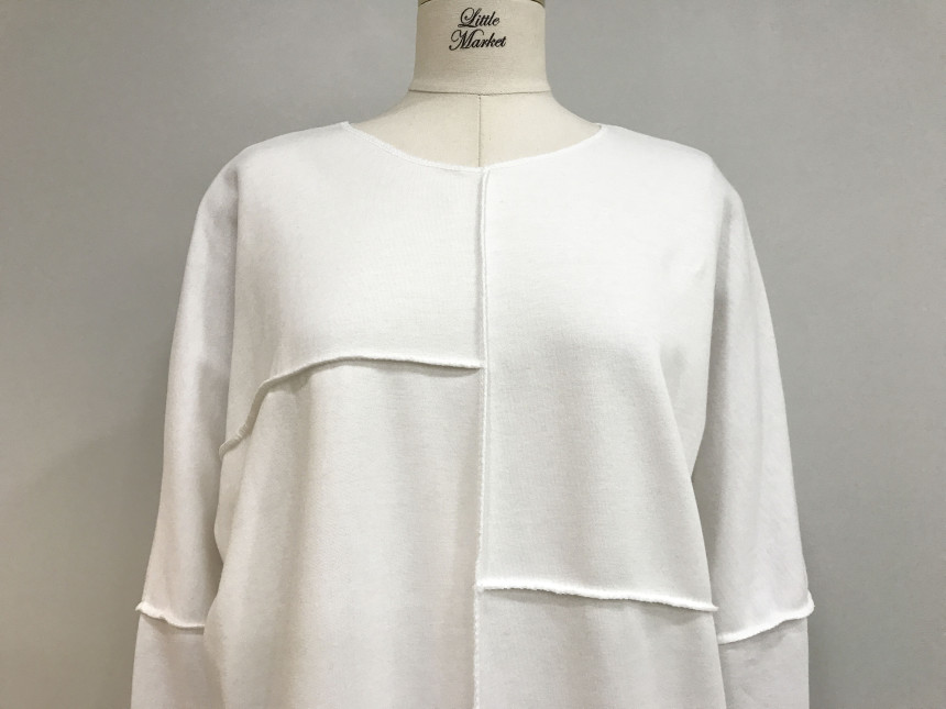 basic Uncontracted Round T-Shirt One Piece Plain R