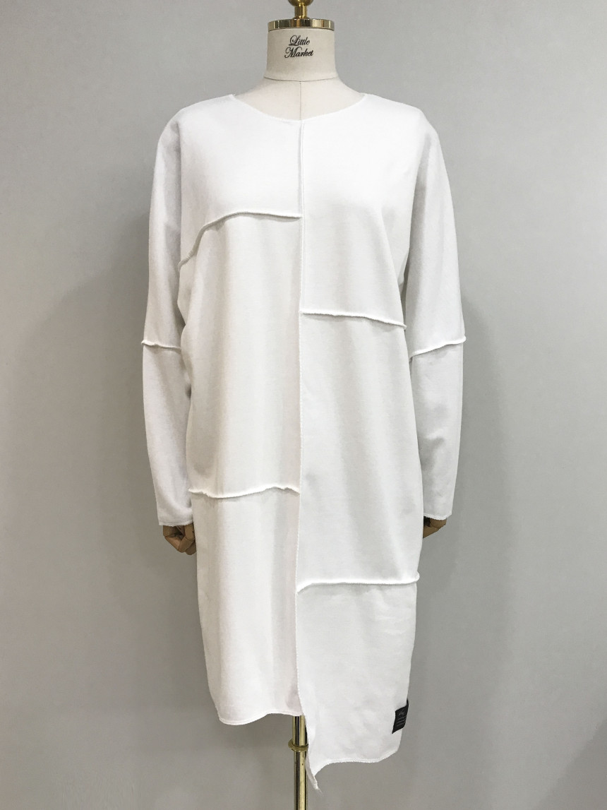 basic Uncontracted Round T-Shirt One Piece Plain R