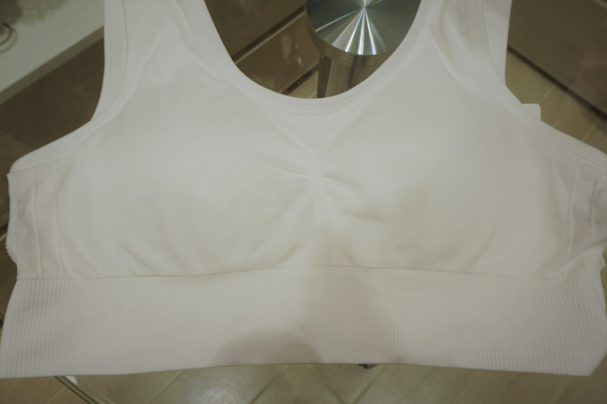 New Triumph White Sports Bra TAB5186 IV ELEGANT Co