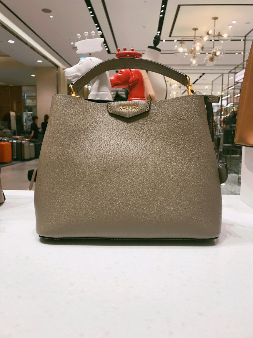 New Women's Bags Hedges ACC HAZZYS Gray Embosse