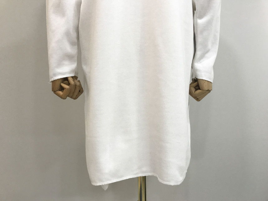 basic Uncontracted Round T-Shirt One Piece Plain R