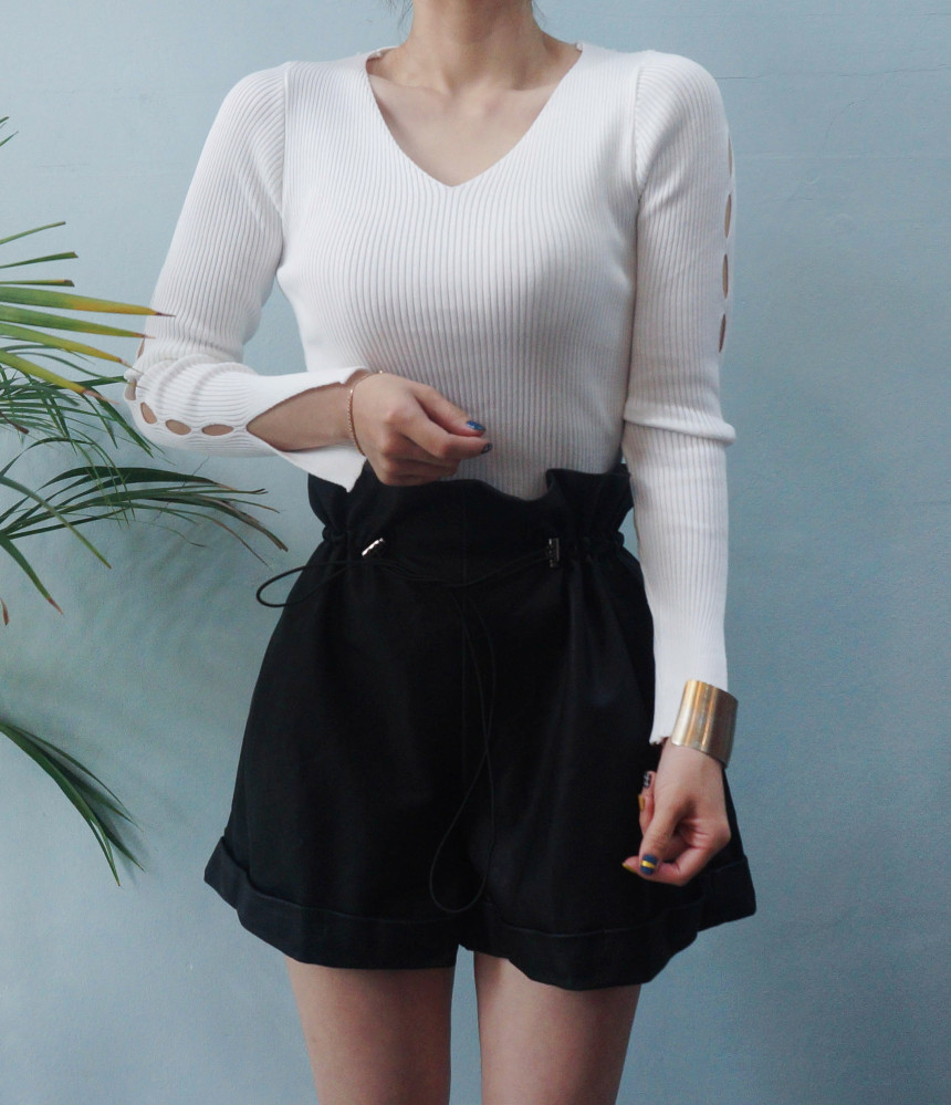 Women Short Pants Leather shorts Daily coordinatio