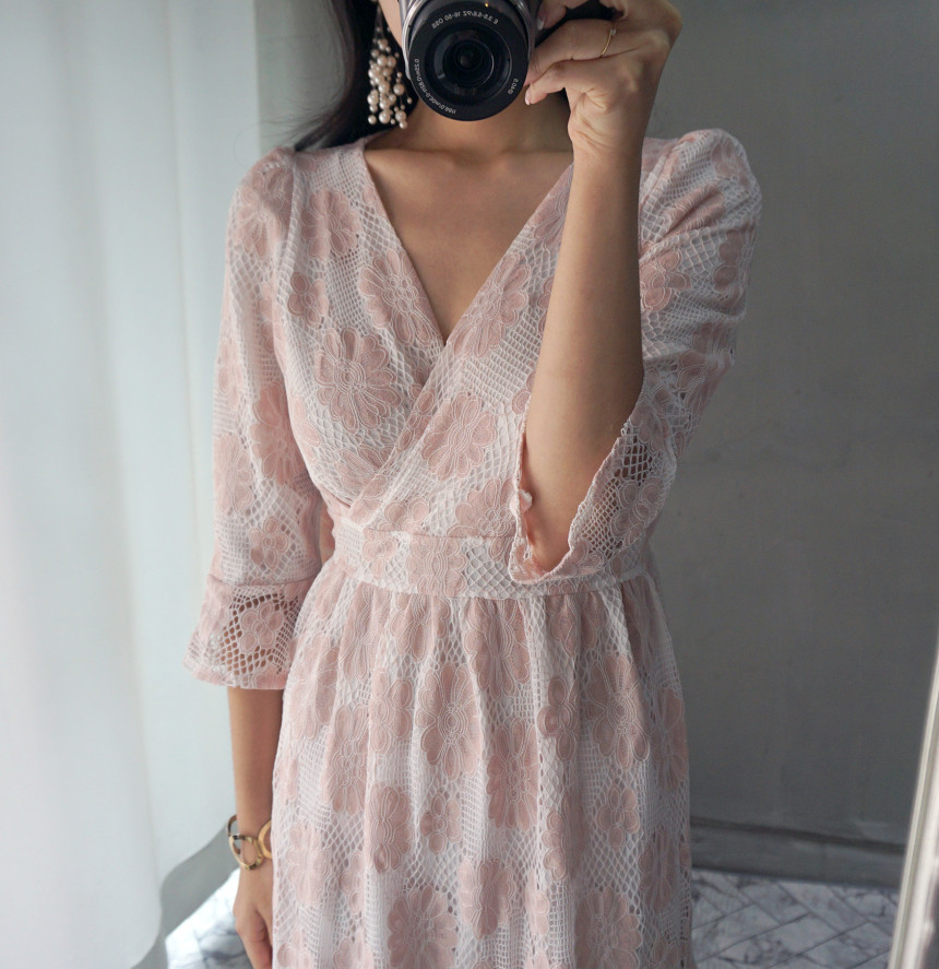 New Women Dress Autumn New Flower Dresses Maxi Lon