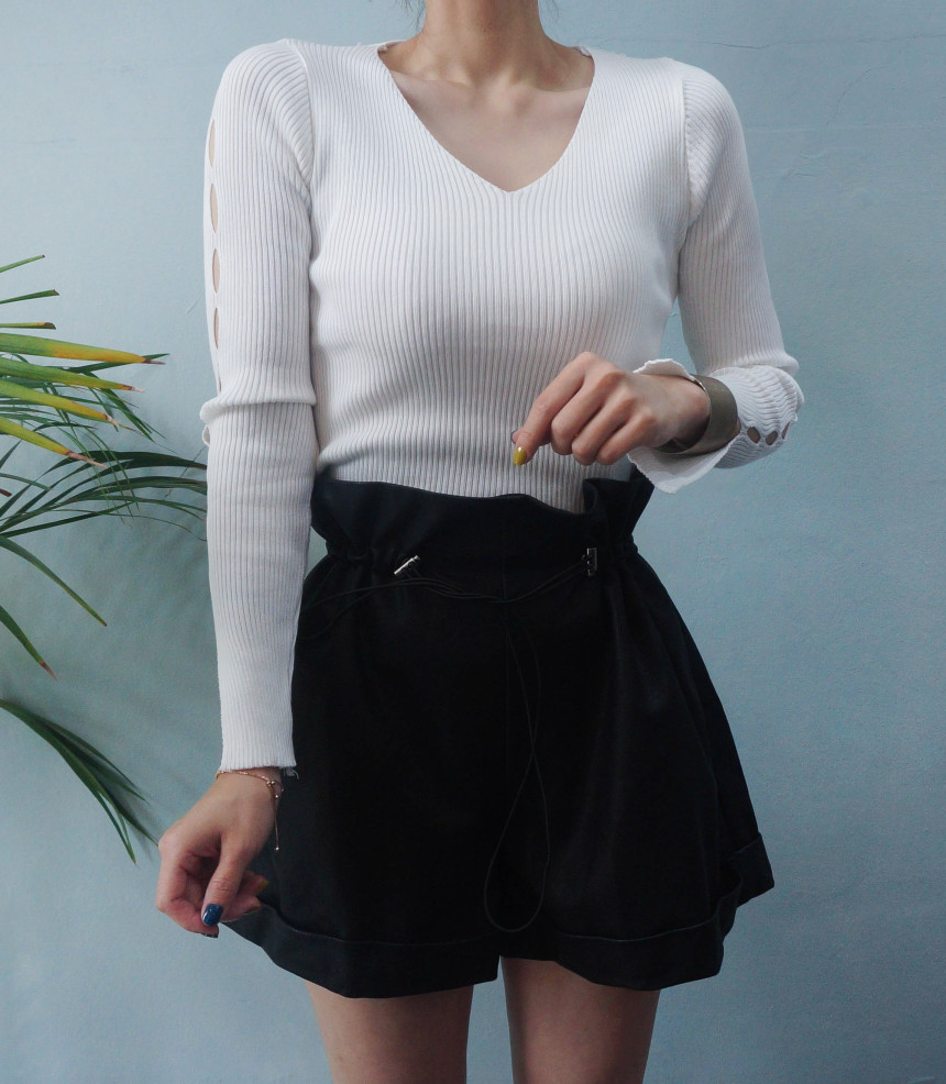 Women Short Pants Leather shorts Daily coordinatio