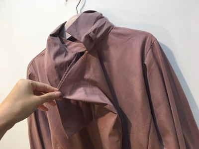 NEW FASHION LADY GIRL Blouse bowta scarf pink