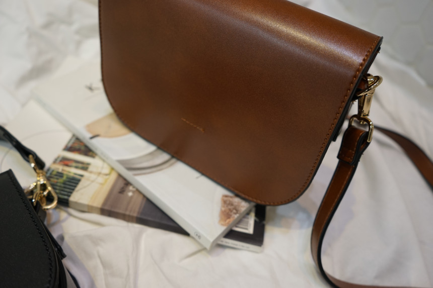 New Three Way Mini Leather Leather Back Brown Bag 