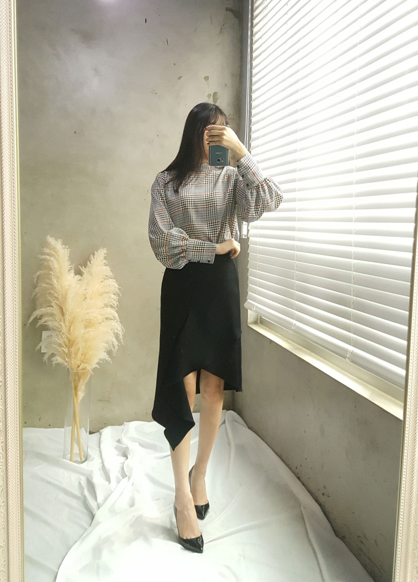 Women Blouses Koen Check Blouse New Year Party Cod