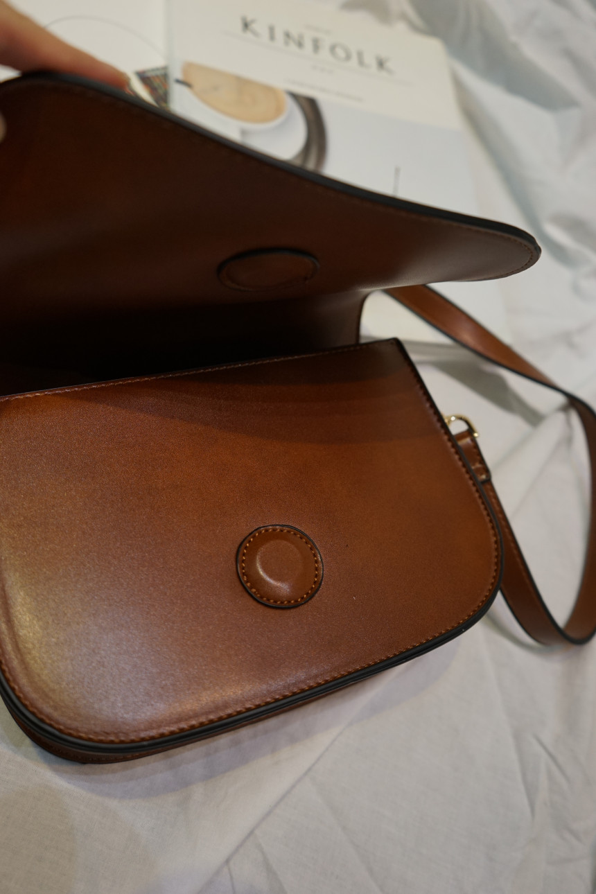 New Three Way Mini Leather Leather Back Brown Bag 