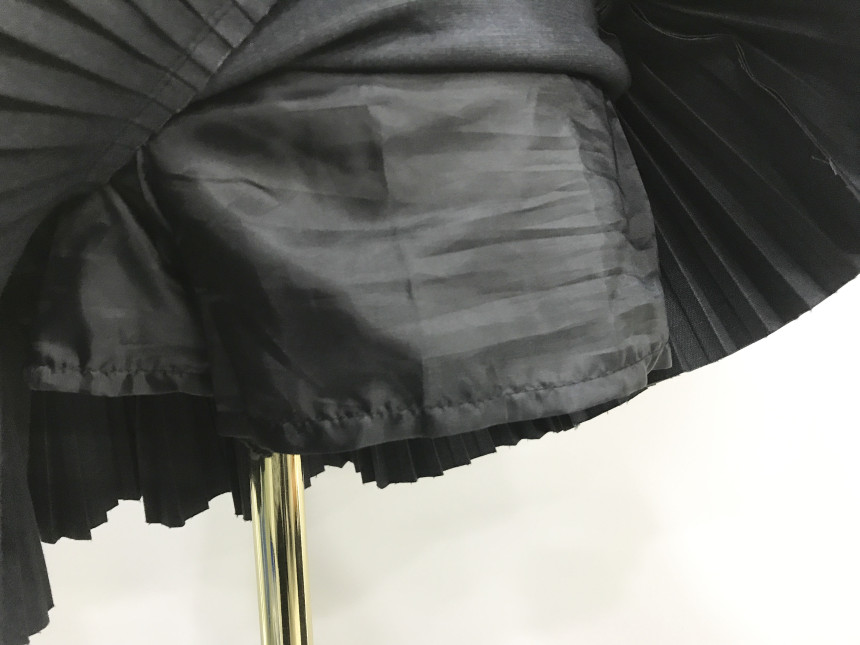 bace Pleat Leather Mini Skirt Autumn Leather Skirt