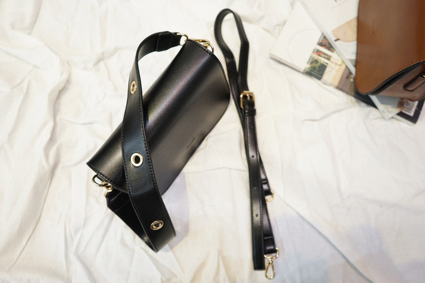 New Three Way Mini Leather Leather Back Brown Bag 