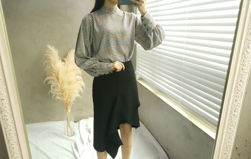 Women Blouses Koen Check Blouse New Year Party Cod