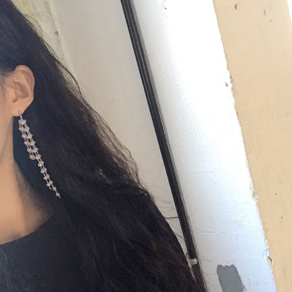 Crystal Drop Earrings Bling Bling Cubic Party Quiz