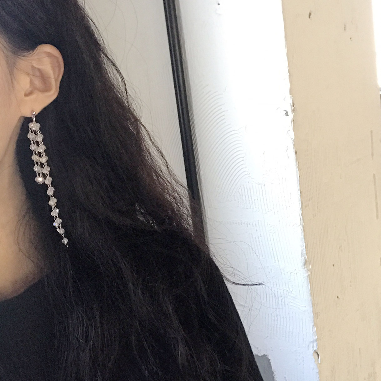 Crystal Drop Earrings Bling Bling Cubic Party Quiz