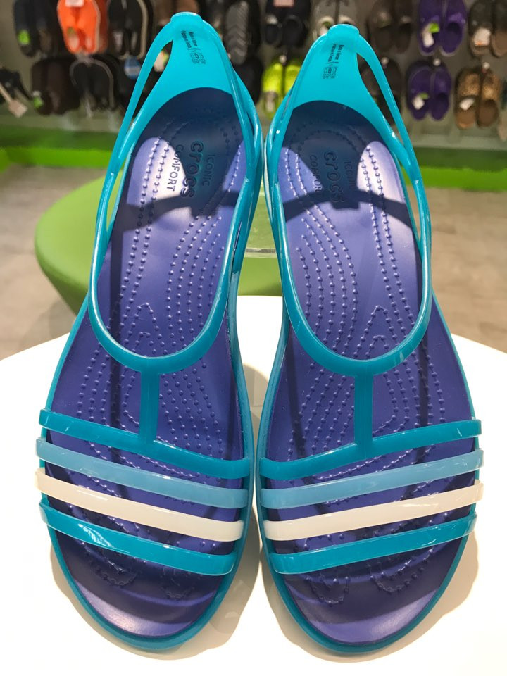 NEW WOMEN JELLY SHOES Crocodile Isabella Sandals W