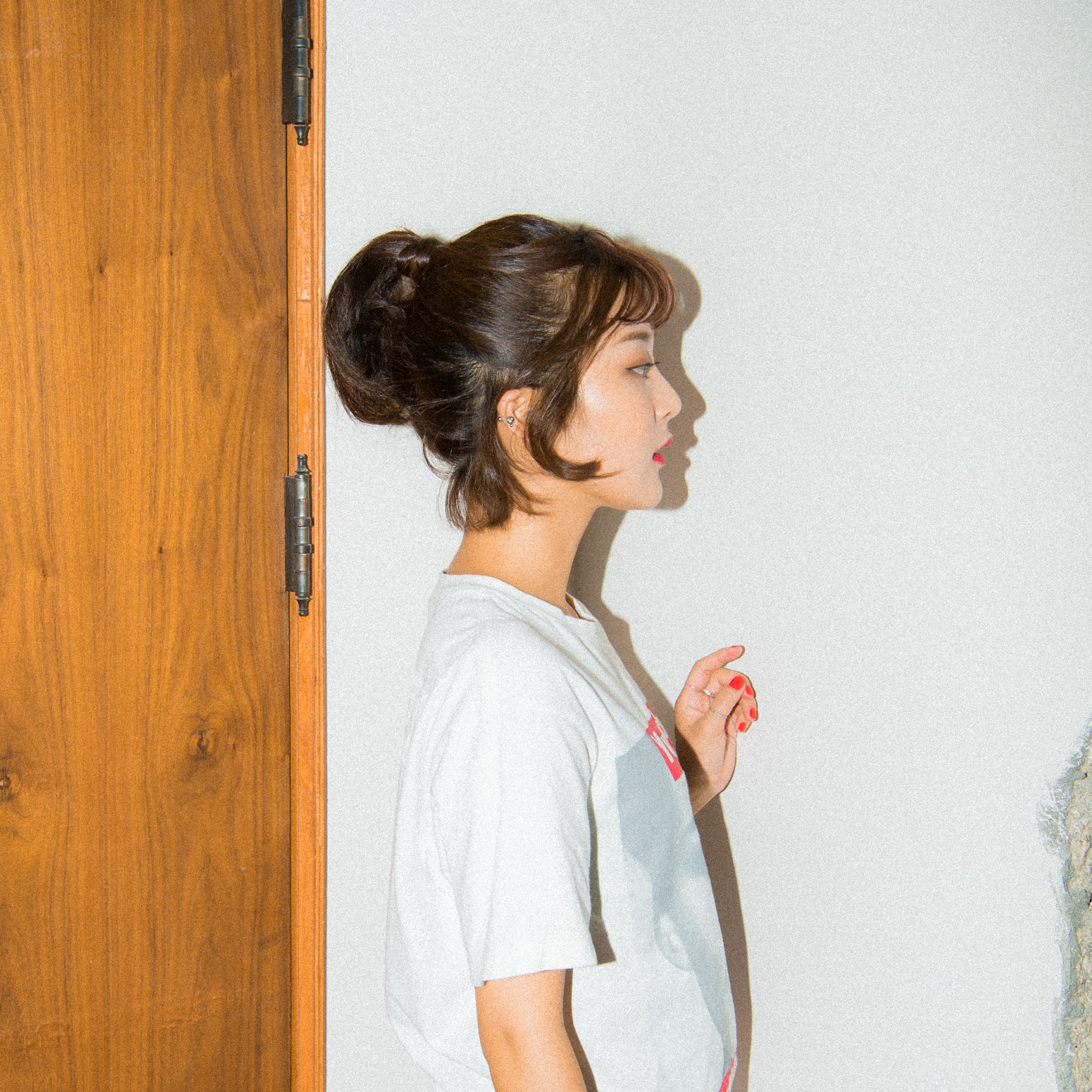 여성 앞머리 볼륨 시스루뱅 피스 가발 베이비펌 - 상세 이미지 5