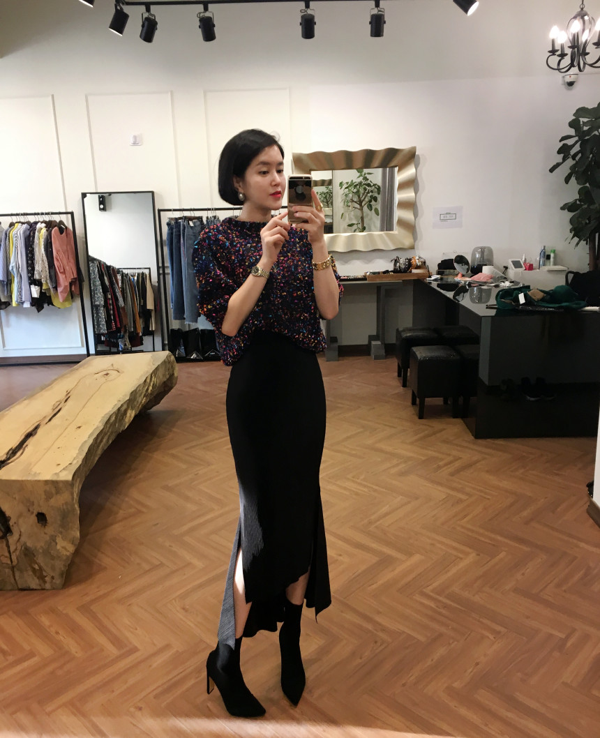 High Golgi Uniform Top Long Skirt 234 Fabric Ruffl